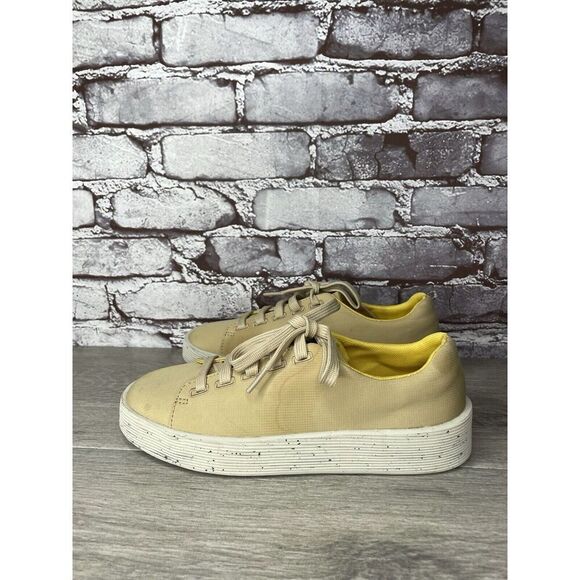 Camper Yellow Leather Casual Lace Up Lightweight Sneakers Women Sz 37EU/6.5M US - Picture 7 of 16